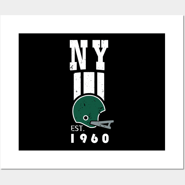 New York Pro Football - 1960 Retro Wall Art by FFFM